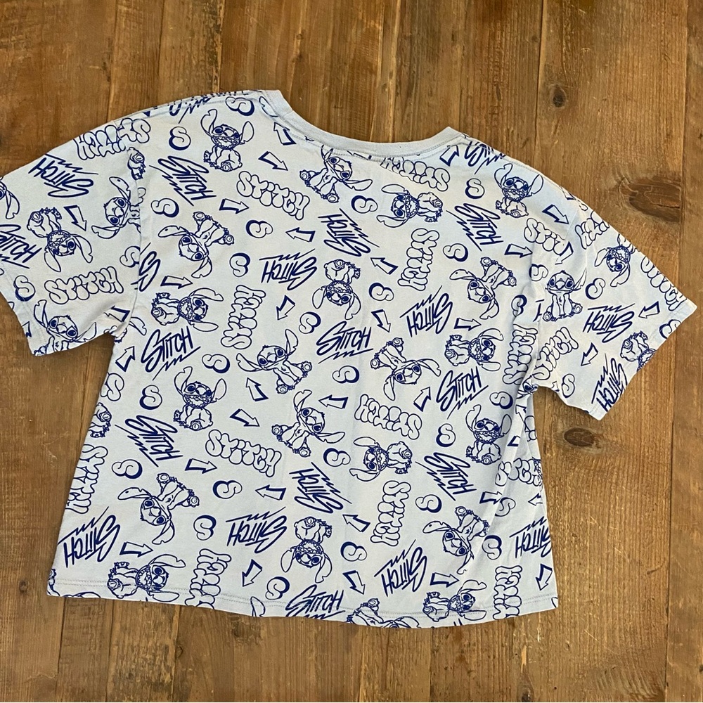 Disney Lilo and Stitch Graphic T-Shirt Cropped Tee XL